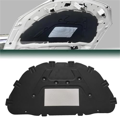 Tapis isolant pour capot de BMW X1 E84 2010-2015 en coton et mousse noire - 2