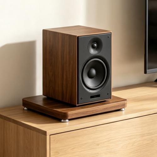 ���C�ރX�s�[�J�[�≏�X�^���h�A�X�p�C�N�t���h�U�x�[�X | HiFi �X�s�[�J�[�A�X�^�W�I ���j�^�[�A�T�u�E�[�t�@�[�A�A���v�p(Brown,25x35cm)