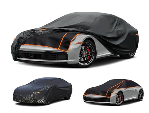 Kayme Hail Protector Car Cover, Anti Hail Multilayer Thickened Full Car Cover,Outdoor Waterproof All Weather Custom Fit Porsche 911, Honda Civic, Toyota Corolla, Nissan Sentra, Mazda 3, Audi A3 etc