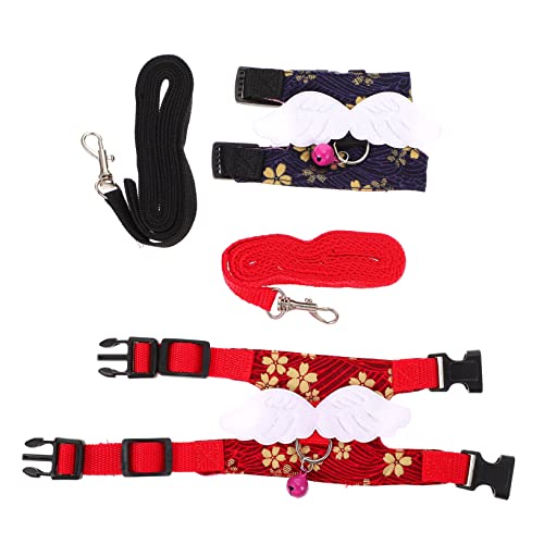 INOOMP 1 セット ハムスターリーシュ ハムスター ウサギの食べ物 キャリア 犬ケージ ロープ ライナー 豚 リスプリント衣装 ウサギ用ベストリーシュ 写真撮影用小道具 ペット用品 デニム