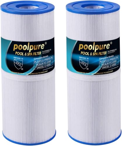 POOLPURE 2X Filtri Spa per Vasca idromassaggio sostituisce per Unicel c4950 / C-4950 50 'Sostituzione della Cartuccia Spa per Pleatco PRB501N, PRB50IN per Piscine Artico, Beachcomber, Canadese,