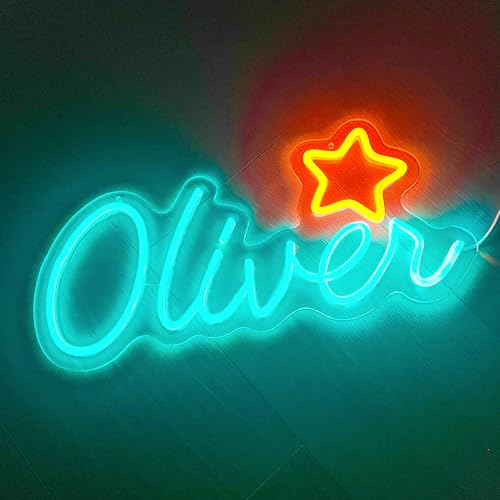 Oliver Neon Sign, Oliver Name Light – LED Name Sign