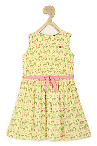 Image of Allen Solly Girl's Synthetic A-Line Knee-Length Dress