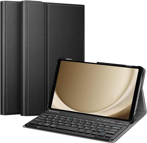 ATF Keyboard Case for Samsung Galaxy Tab A9 8.7 Inch 2023 Model (SM-X110/X115/X117), Slim Lightweight Stand Cover with Magnetically Detachable Wireless Bluetooth Keyboard, Black (B0CQVN2KCH) Amazon Price History, Amazon Price Tracker