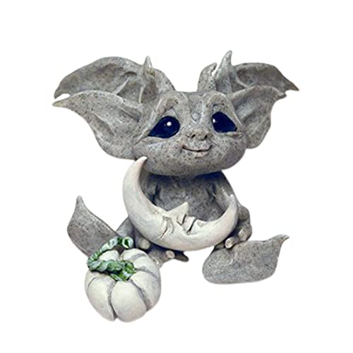 iBaste Baby Goblin Garden Decor, Resin Desktop Ornament, Cute Crafted Baby Green Goblin, Indoor Outdoor Home Yard Lawn Decor, Baby Goblin Garden Statues, Garden Gnome Statues, Garden Ornament, 3