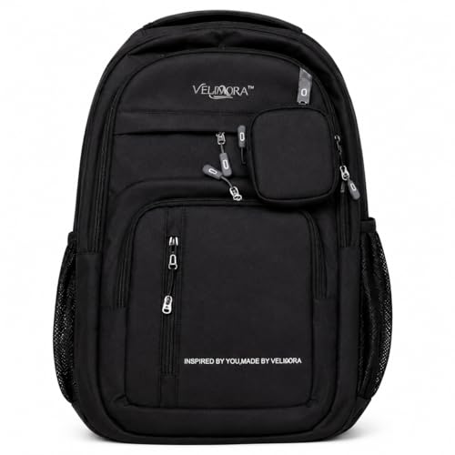 Image of MBW Korean Style Water Resistant 35L Laptop Backpack for Men & Women | Polyester Multi Compartments Bag with Side Pockets & Accessory Pouch | Travel Backpack for Office, College and School