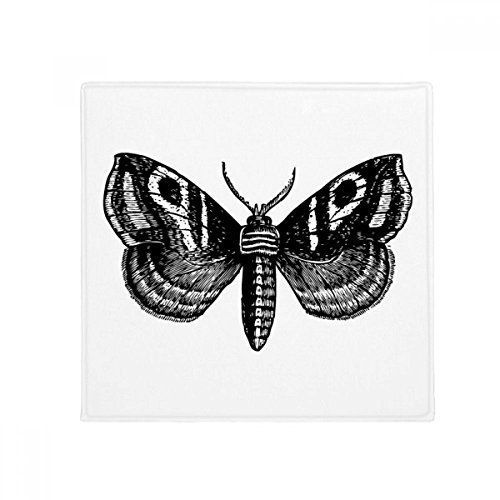 Tapis pour animal papillon noir multicolore avec base antidérapante stable