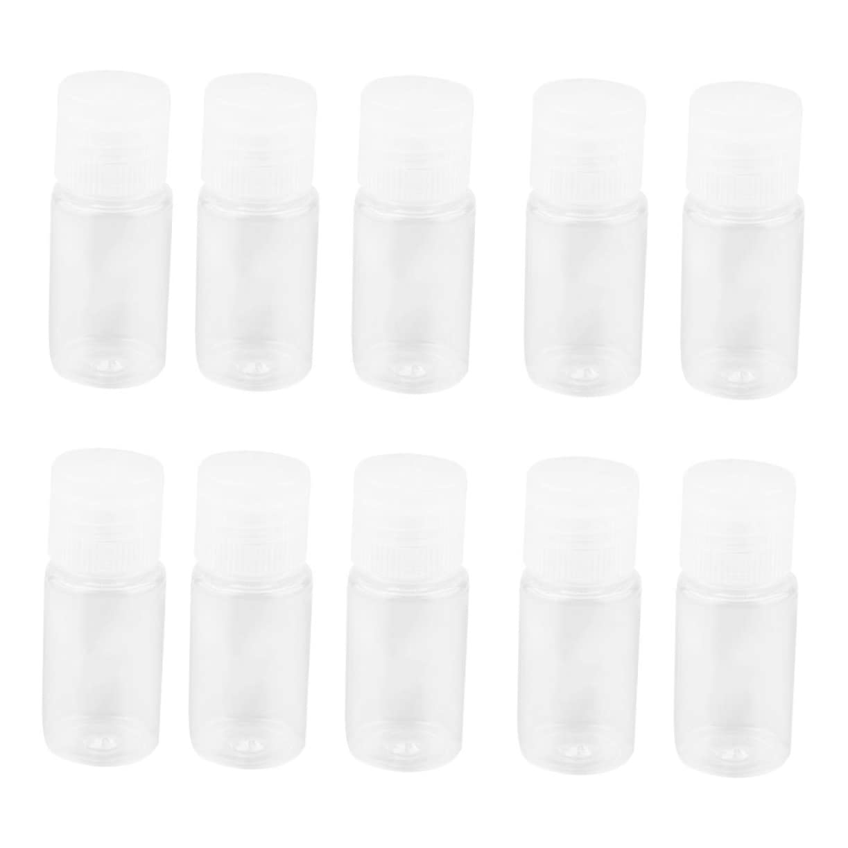 72piezas Botellas De Viaje para Loción Tapa Abatible Envases De Transparentes para Maquillaje y Cosméticos Dispensadores Reutilizables