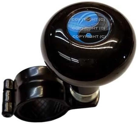 Black Steering Wheel Suicide Spinner Handle Knob Truck Car for YIN YANG Peace BL Model-PYT-8888-4893