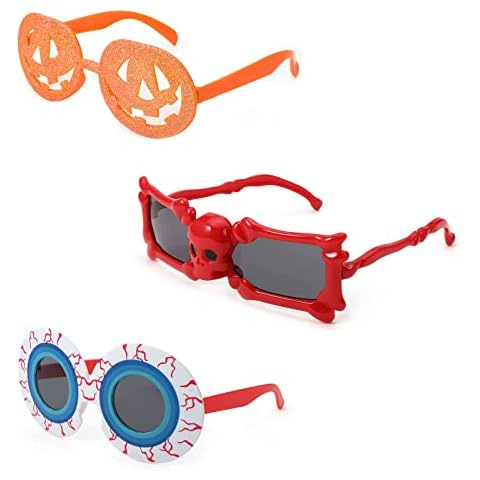 Karsaer VIsion Halloween Eye Glasses Cosplay Props Party Supplies Decoration Funny Novelty Party Costume Accessories Cover