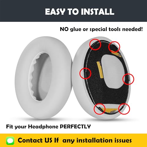 Almohadillas de repuesto QuietComfort Ultra para auriculares inalámbricos Bose QuietComfort Ultra, con cuero de proteína más suave y espuma viscoelástica miniatura 4
