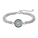 Fitness Gifts for Men Sterling Silver Gym Bracelet Gym Charm Weight Lifting Jewelry Workout Gifts for Men