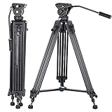 【Gran resistencia y estabilidad】 Tubo de aluminio de alta resistencia y doble capa de aluminio y base de 75 mm que proporciona mayor estabilidad. Las pinzas mid-level mantienen el legs de pegados en una sola agrupación y estabilidad con mate ajustable.