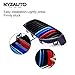 NYZAUTO M-Colored Stripe Grille Insert Trims Compatible with BMW 2013-2018 F30 3 Series 316i 318i 320i 328d 328i 335i 340i Kidney Grill (11 Beams, Not Fit 8 Beams)