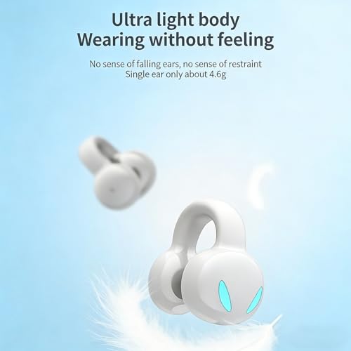 Auricular Bluetooth 5.3 Clip On cómodo In Ear blanco miniatura 5