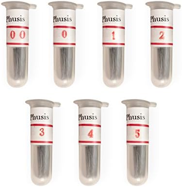Phusis Stainless Steel Insect Pins - Set of 100 Insect Pins of Each Size (#00, 0, 1, 2, 3, 4, 5) - for Entomology, Dissection and Butterfly Collections…