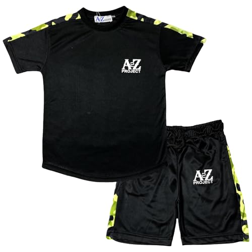 Activewear set avec short manches courtes Camo Panel A2Z enfants