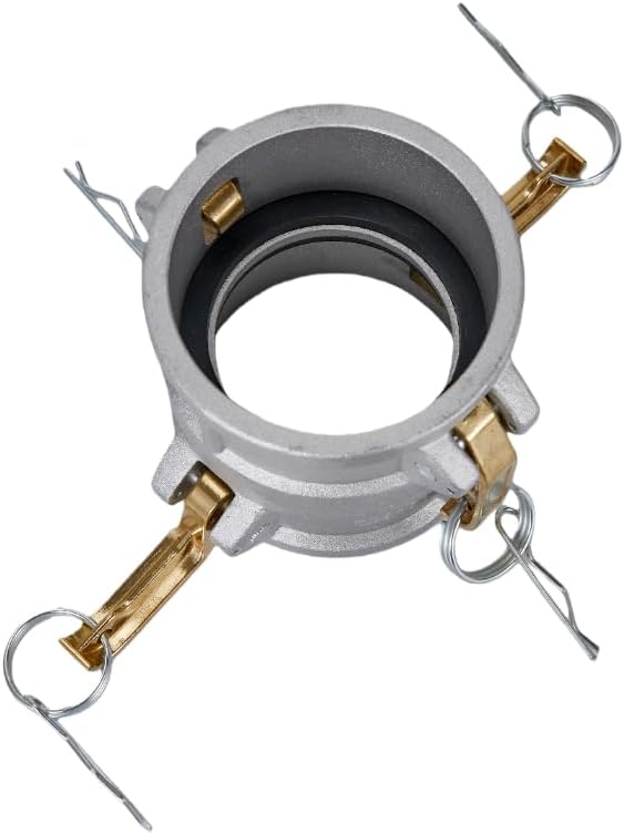 Aluminum Type DD Camlock Fitting Spool Coupler, 3" Female Camlock x 3" Female Camlock