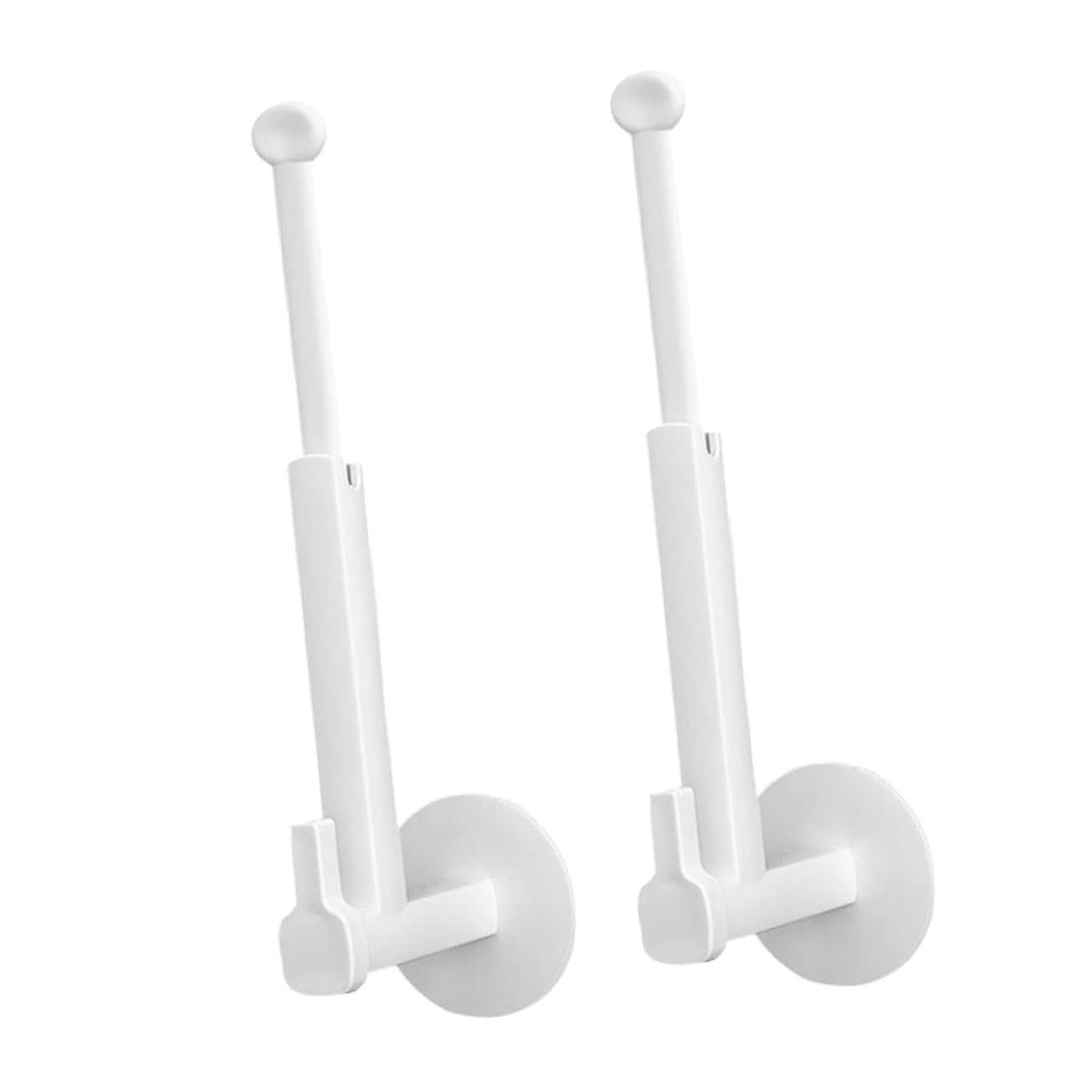 8pièces Support Rideaux Réglable à Fixation Telescopique pour Rideaux Accessoire De Décoration Pratique Et Élégant