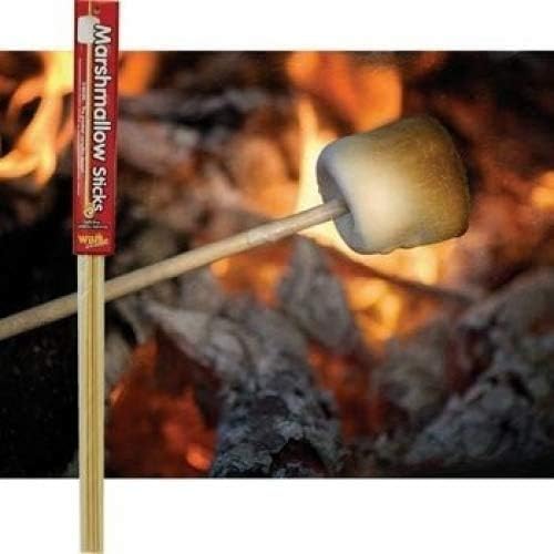Wooden Marshmallow Sticks 32-inch (100% Biodegradable) 40-pc Set