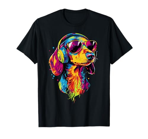 Teckel avec Lunettes de Soleil Nain Club de Chasse Teckel T-Shirt