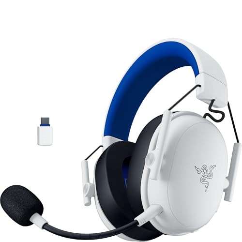 BlackShark V3 X HyperSpeed PlayStation - Cuffie wireless per eSport gaming - Ultraleggere 270g - Driver TriForce da 50mm - Microfono rimovibile - HyperSpeed 2,4 GHz e Bluetooth - PS5/PC | Bianco