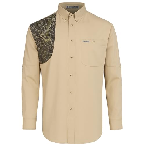 Hunting Khaki Camo Shooter Shirt Long Sleeves