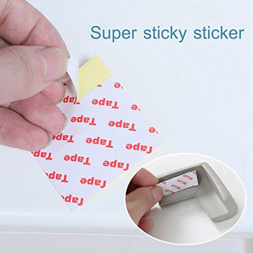 Image of uxcell 2pcs Foam Furniture Desks Edge Cover Pads Protectors Corner Cushions Bumpers Guards Gray