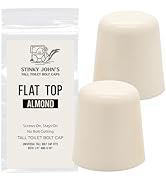 Stinky John's Tall Toilet Bolt Caps: Don't Cut Those Bolts! 100% Made in USA, Toilet Bolt Caps, B...
