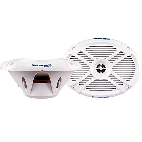 Alto Falante Marine 6x9 Mr 69.2 Coaxial Marinizado 300w Rms Barcos e Lancha Hurricane