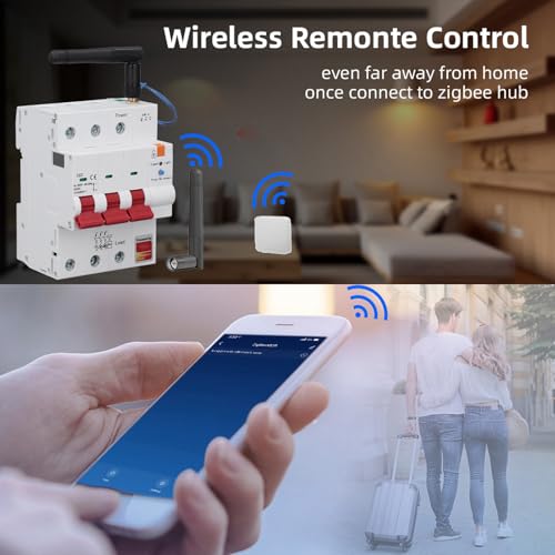 Disjoncteur 3P 63A connecté pour télécommande et suivi de consommation - 7