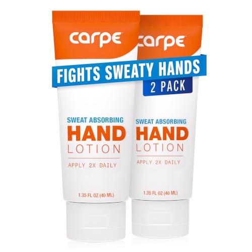 Carpe Sweat Absorbing Hand Lotion (Pack of 2), A dermatologist-recommended, non-irritating, smooth...