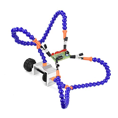 Soldering Helping Hand Third Hand Tool 4 Flexible Arms Table Clamp PCB Holder Tool Electronics Repair Assembly Painting Jewelry DIY Arts Craft Hobby - Thumbnail 7