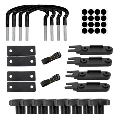 Car Roof Box Clamp Kit with Lock Nut and Straps