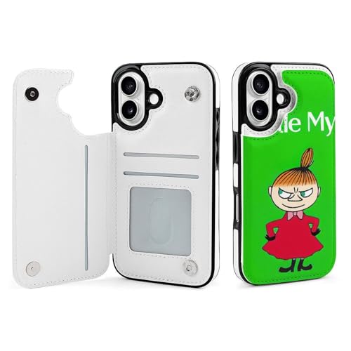 For iPhone 16plus ���[�~�� �O�J�[�h���[ �蒠�^ iPhone �P�[�X ��d�}�O�l�b�g PU ���U�[ �u���b�N TPU ���� 3 �J�[�h�X���b�g �����X�^���h �����Y���i���݌v �S���ʑϏՌ� �V���[�g�t���b�v ���f�B�[�X �ʋ� �V���v�� 