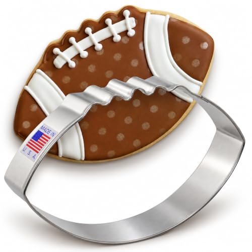 Ann Clark Large Football Cookie Cutter, 4-1/2" Made in USA