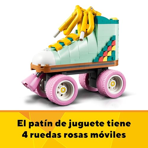 Miniatura 4 de Lego Creator 3 en 1 Patín Retro de Juguete Convertible en Mini Monopatín o Radiocasete - Regalo Creativo para Niñas y Niños Skaters de 8+ Años 31148