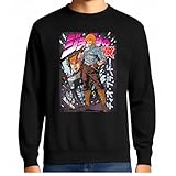 the Fan Tee Sudadera Adulto Sin Capucha de Hombre Dibujos Animados Jojo’s Bizarre  Poses, Ora,MUDA, Adventure Joestar, Los Stands 017 L