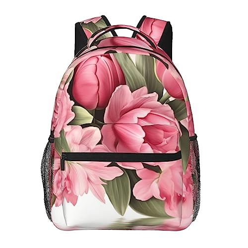 Sac à dos de voyage à fleurs roses idéal pour vos weekends et randonnées urbaines