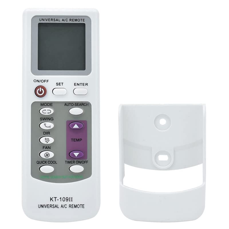 Pilot 1000 w 1 Uniwersalny bezprzewodowy cyfrowy pilot LCD KT109 II Biały pilot(B)