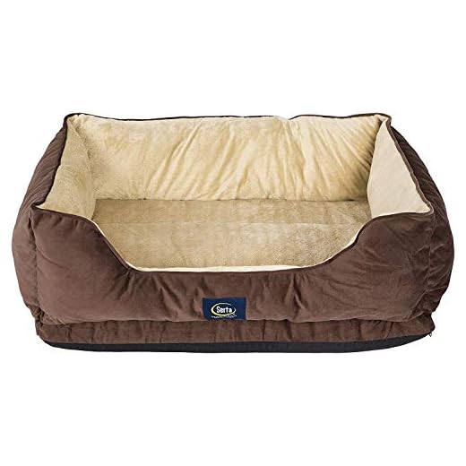 Serta Ortho Cuddler Pet Bed, Mocha