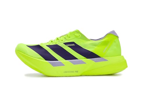 Image of adidas Women's Adizero Adios PRO 4 W Solar yellowAurora Plum /Powder Plum 9.5 US
