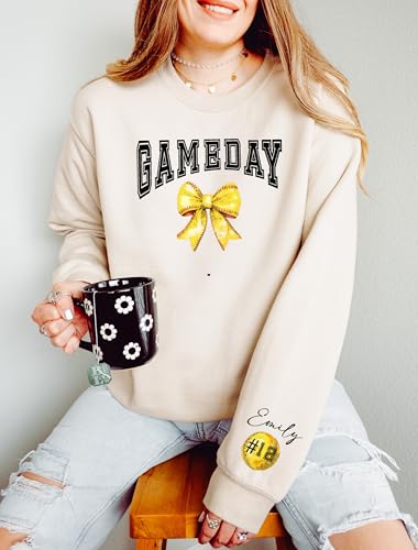 Personalized Game Day Shirt, Softball Unisex Sweatshirt, Custom Shirts, Gift for Softball Lover, Game Day Sweater2