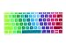 DHZ Gradient Rainbow A Keyboard Cover Silicone Skin for New Macbook 12" with Retina Display (2015 Model A1534) and New MacBook Pro 13 Inch (2016 Newest Version Model A1708, No Touch Bar)