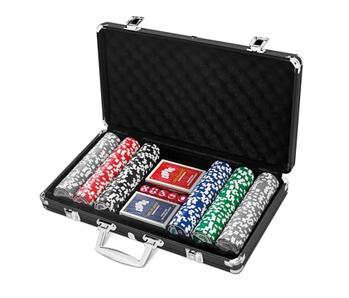 Copag Poker Set - Dark Aluminum 300 - Casino Quality, New Pink
