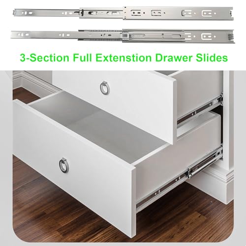 Hitess 10 Pairs of 18 Inch Full Extension Ball Bearing Side Mount Cabinet Drawer Slides,85 LB Load Capacity with Rear Mounting Brackets by Hitess - Used condition - Image 2