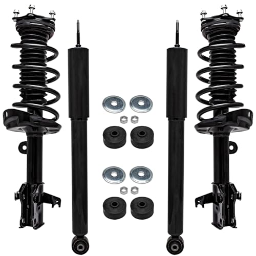 Image of Detroit Axle - 4pc Struts Shocks for 07-12 Acura RDX, Front Struts & Coil Spring Rear Shock Absorbers 2007 2008 2009 2010 2011 2012 Replacement Suspension Kit