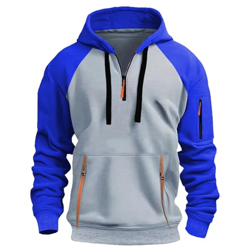 Zip Hoodies for Men Cotton Fishing Fashion Hoodie Oversized Clothing with Pocket Casual - Main Image