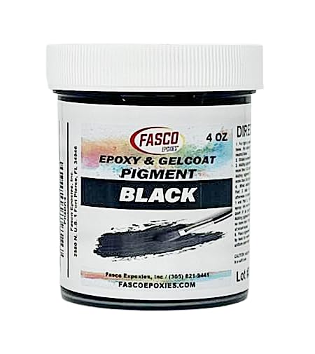 Fasco Epoxies Black Pigment for Epoxy Resin, Gelcoat, Paint - 4 oz