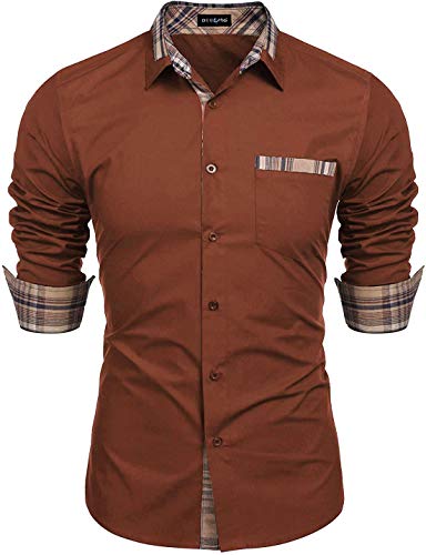 Image of DEELMO Men's Solid Regular Fit Shirt